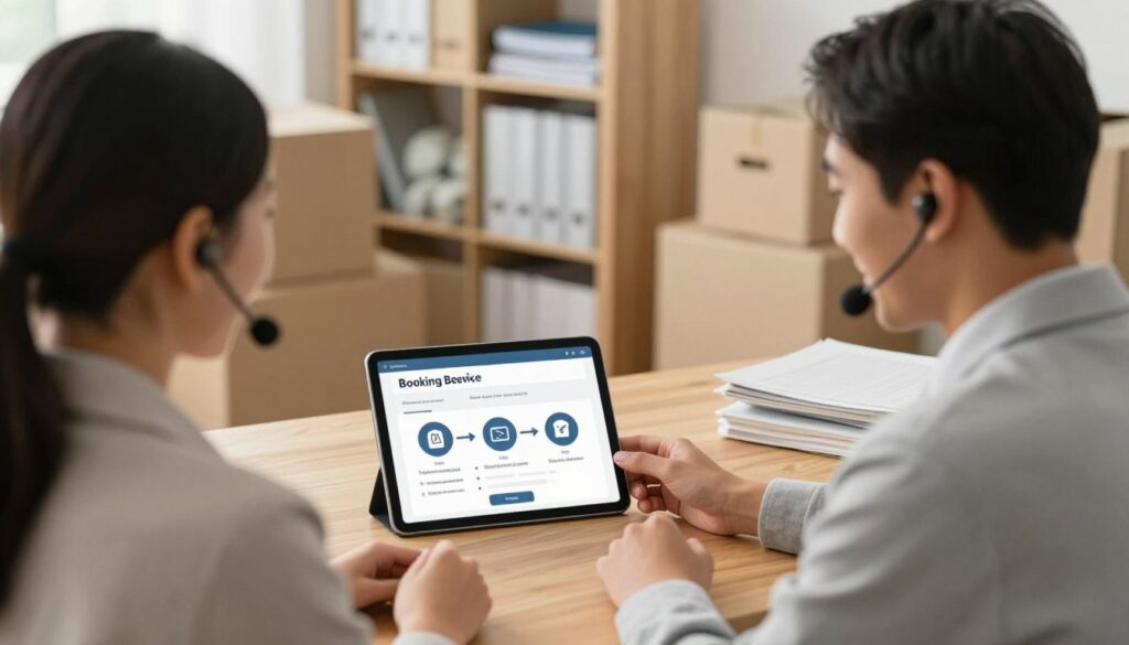 خطوات حجز خدمات نقل العفش