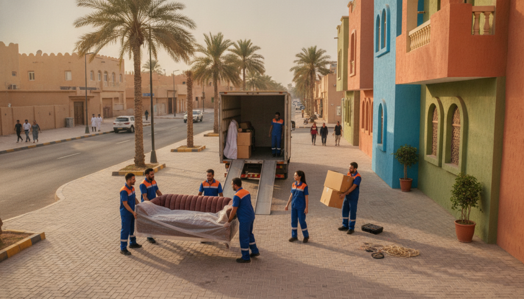 نقل عفش حي الرمال وحي الشفا
