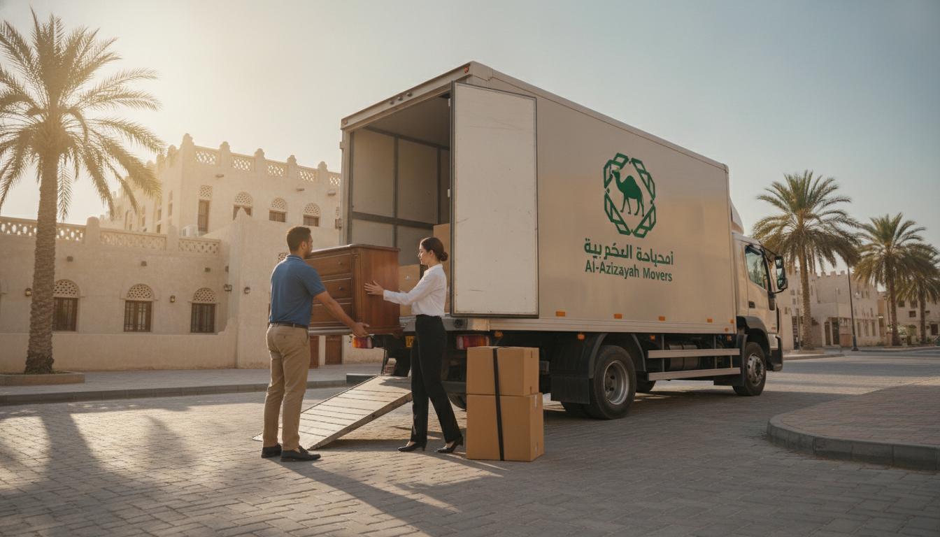 نقل عفش حي العزيزية | الشركة السعودية | 📞 0540026747