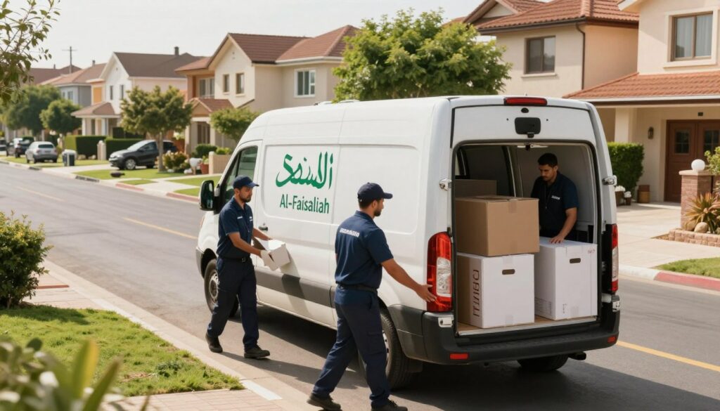 نقل عفش حي الفيصلية | الشركة السعودية | 📞 0540026747
